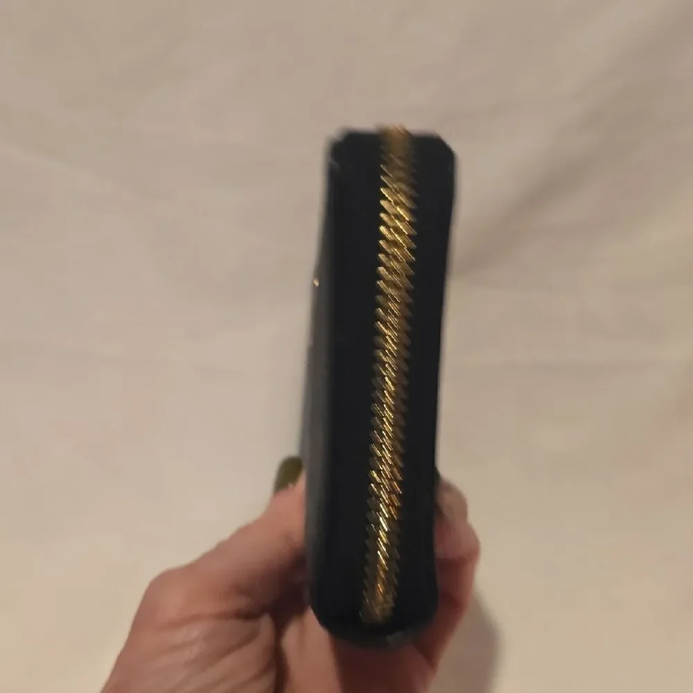 Michael Kors Black Wallet with Gold Logo